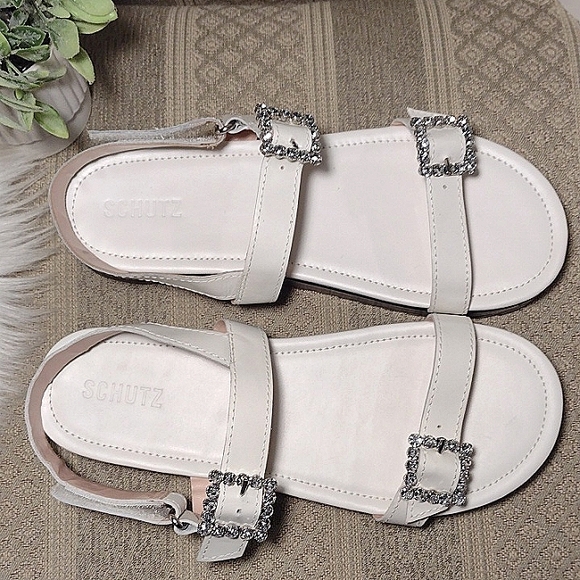 Shultz Ruth Platform Crystal Embellished Sandals - Picture 10 of 15